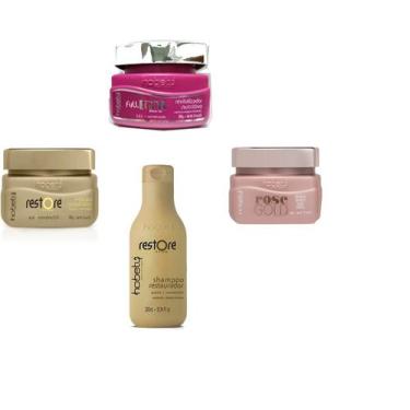 Imagem de Kit Hobety Cronograma Capilar Capilar e Shampoo Restaurador