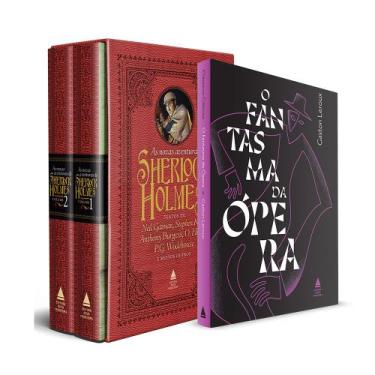 Imagem de Livro - Kit Box Novas Aventuras de Sherlock + O Fantasma da Ópera