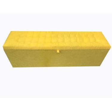 Imagem de Calçadeira Baú Laís 160 Para Cama de Casal Queen  - Negromonte Store, 