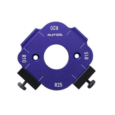 Imagem de Baoblaze Modelo de posicionamento de ângulo, ferramenta auxiliar de corte, fácil de usar, gabarito de raio de canto, Style a