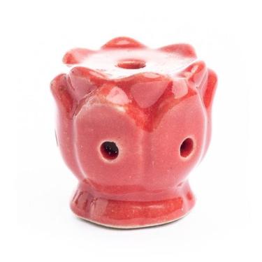Imagem de Incensário Indiano Cascata de Porcelana Vermelho - Empório Muritiba