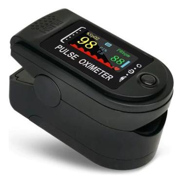 Imagem de Oxímetro Digital De Dedo Medidor Saturação De Oxigênio E Bpm - Contec