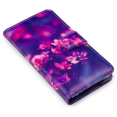 Imagem de Capa carteira estampada floral floral e028 para samsung s9 plus g9650 