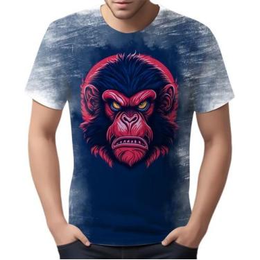 Imagem de Camiseta Camisa Babuino Macaco Gorila Face Animais Selva 4 - Enjoy Sho