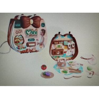 Imagem de Brinquedo Kit Cozinha 21 PÇS Mini Maleta Com Bolsa. - toy king
