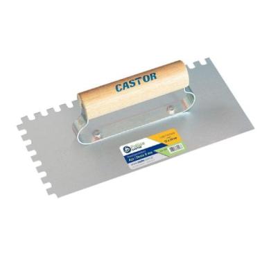 Imagem de Desempenadeira Castor Prática Dentada Cabo Fechado 12x24cm