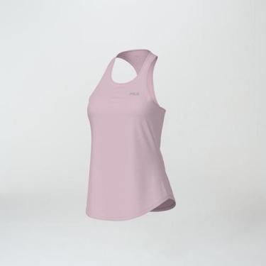 Imagem de Camiseta Regata Feminina Fila Basic Sports Polygin Fps 50+, Rosa bebê,