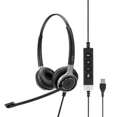 Imagem de Sennheiser SC 660 ANC USB (508311) – Fone de ouvido de negócios dupla face (Binaural) | Para Skype for Business | com som HD, microfone de cancelamento ativo de ruído e conector USB (preto)