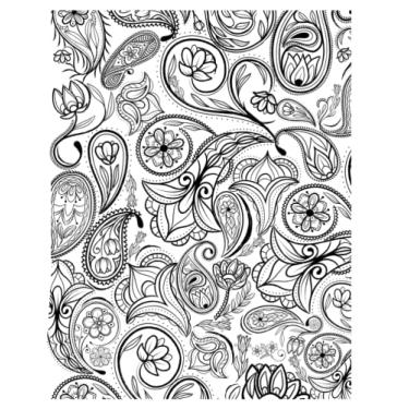Imagem de Color my Cover Intricate Paisley Personalized Notebook for journaling, note taking or writing: creative design cover to make your own any way you wish 8.5 x 11 in. 100 lined white pages
