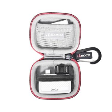 Imagem de RLSOCO Estojo rígido para SSD portátil Lexar 1 TB/2 TB Professional Go (apenas estojo)