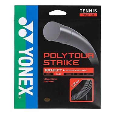 Imagem de YONEX Corda de Tênis Poliéster Tour Strike Cinza (, Iron Grey, 1.25MM/16L GA.
