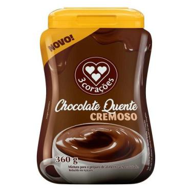 Imagem de Chocolate Quente Cremoso 3 Corações Pote 360g