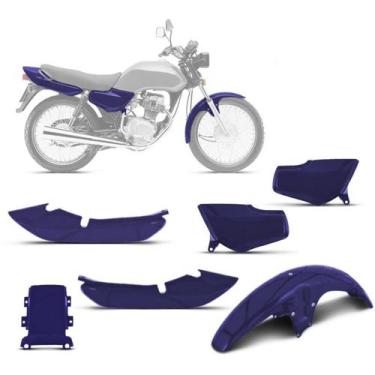 Imagem de Kit Carenagem 3 Peças Cromo Forte Moto Honda Titan 1995 a 2000 Substit