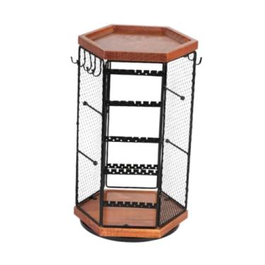 Imagem de kowaku Organizador de joias rotativo, organizador de brincos, suporte de cosméticos, suporte de joias, expositor de joias para relógios, pulseira