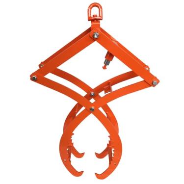 Imagem de Pinças de elevação de toras de 71 cm com 4 garras, 4 garras, madeira resistente, aço sólido, pinças giratórias de aço para levantamento de toras