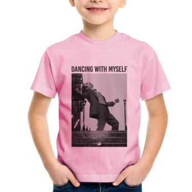 Imagem de Camiseta Infantil Dancing with myself - Foca na Moda, Rosa bebê, 2