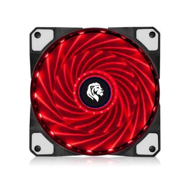 Imagem de Cooler Hayom Fc1300 Fan Vermelho Estático 12X12Cm