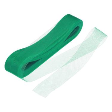 Imagem de Trança de crina de cavalo MECCANIXITY 50 m rígida, 5 cm de largura, poliéster verde escuro