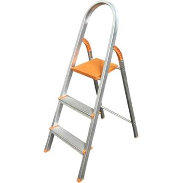 Imagem de Escada De AlumíNio De 3 Degraus Para Uso DoméStico, Escada Para Homem 121cm