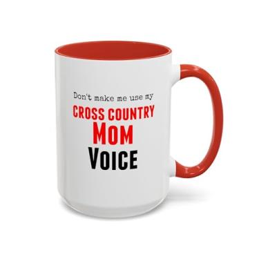 Imagem de Caneca de café Cross Country Mom - presente para corredores, entusiastas de esportes, mães, amantes de fitness, equipes de cross country