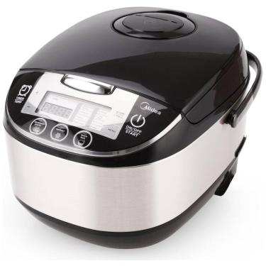 Imagem de Panela de Arroz Elétrica 5L Multifuncional com 10 Configurações e Desligamento Automático, 110v, MIDEA MB FS5017B, Cinza
