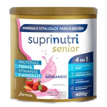 Imagem de Suplemento suprinutri senior farmax 400g, MORANGO