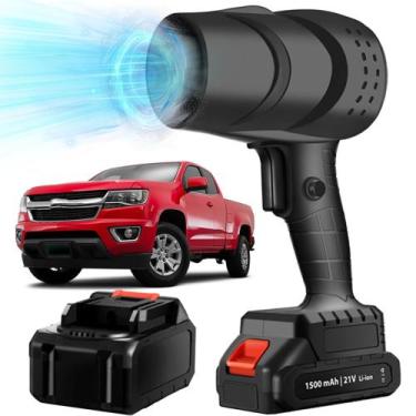 Imagem de Soprador de Folhas a Bateria Turbo Portátil Recarregável 2 baterias 48