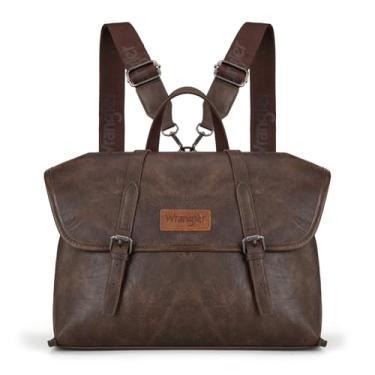 Imagem de Montana West Bolsa tiracolo feminina Wrangler conversível média, Café, 13 inch, Tendência