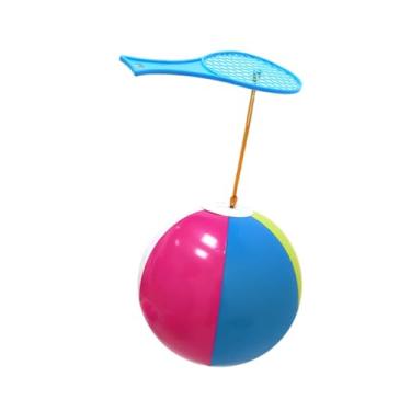 Imagem de Dynwave Crianças, raquete de bola infláveis, brinquedos, interação confortável para filhos de pais, jogos divertidos saltitando bola para festa esportiva ao, Raquete Azul