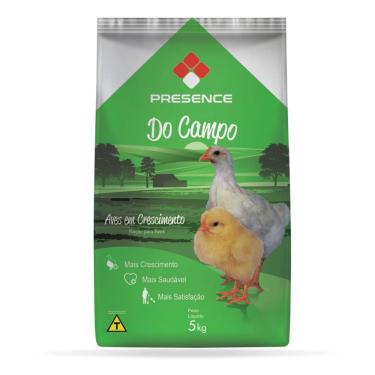 Imagem de Ração Comida Presence Para Aves Em Crescimento Pintinho 5Kg