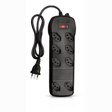Imagem de Filtro De Linha Qualitronix Qfl8 8 Tomadas Preto ( Qua-12 )