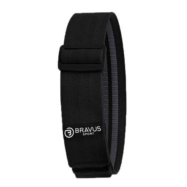 Imagem de Hip mini band super extra forte preta ajustável premium bravus