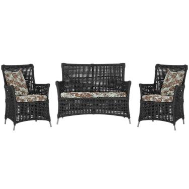 Imagem de  Jogo Sofá e 2 Poltronas de Área Igapó Alumínio