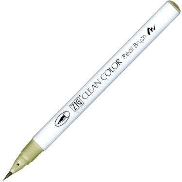 Imagem de CANETA ZIG PEN REAL BRUSH LIGHT MOSS GREEN RB 6000AT 421