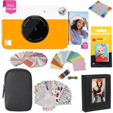 Imagem de Câmera digital kodak Printomatic de 5 mp com estojo e 20 pacotes de papel