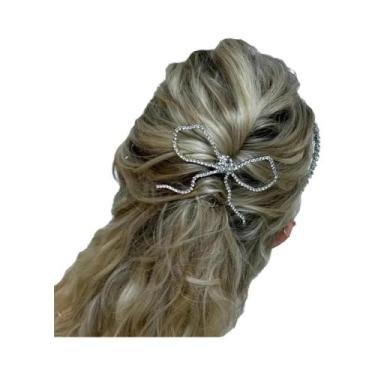 Imagem de Stonefans folha strass hairpin para mulheres moda ramos hairpin casame