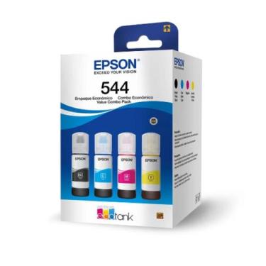 Imagem de Kit 4 Tintas T544 Para Epson L3110 L3150 L3210 L3250 - Kora