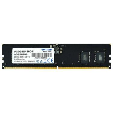 Imagem de Memória Patriot Signature 8gb Ddr5 4800 Mhz Psd58g480041