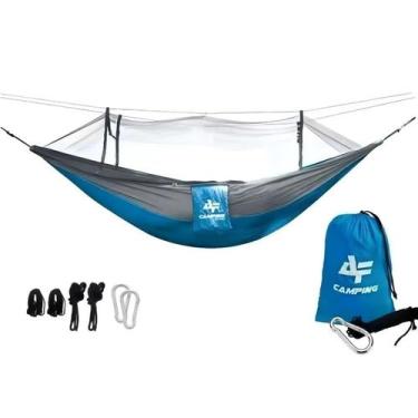 Imagem de Rede Para Descanso Dc-w02 C/ Mosquiteiro Albatroz Até 300kg, Bluegrey