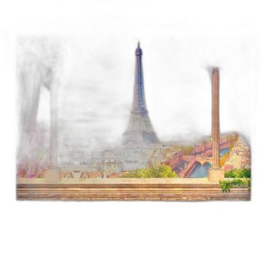Imagem de Painel Retangular 3D Sublimado Paris 2,0X1,5 Frt-1754