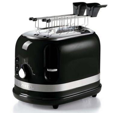 Imagem de Torradeira elétrica Ariete 149 Moderna 6 níveis de tostagem preta 750w