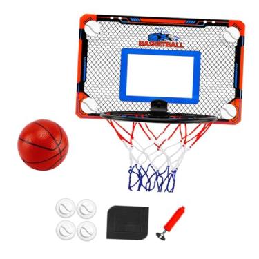 Imagem de menolana Argola de basquete sobre a porta mini arco de basquete de brinquedo games sports games room bastão aros de basquete para meninos meninos garotos, Sem Marcar, Grande