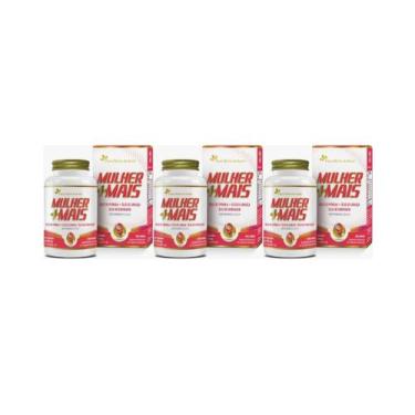 Imagem de Kit 3x Mulher Mais Vitaminas 60 cápsulas Flora Nativa do Brasil