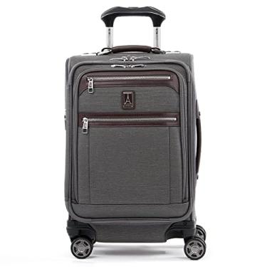 Imagem de Travelpro Platinum Elite Mala expansível com rodas giratórias, Cinza vintage, Carry-On 20-Inch, Platinum Elite Mala com rodas expansíveis Softside