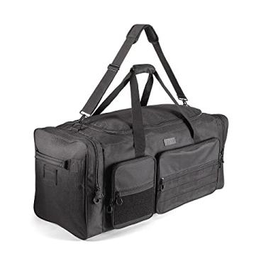 Imagem de Fitdom 130L 36" Heavy Duty Extra Large Sports Gym Equipment Travel Duffle Bag W/Adjustable Shoulder Strap & 7 Compartments. Perfect for Soccer Baseball Basketball Hockey Football, Team Coaches & More