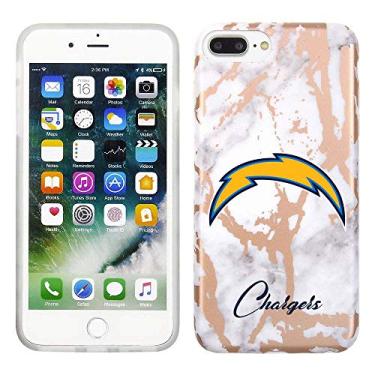 Imagem de Prime Brands Group Capa de celular para Apple iPhone 8 Plus/7 Plus/6S Plus - branco/ouro rosa - Carregadores licenciados pela NFL Los Angeles