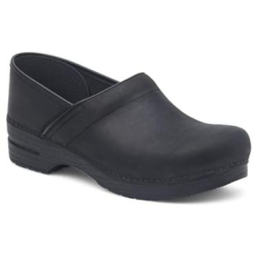Imagem de Dansko Tamanco Profissional Feminino, Preto lubrificado, 7.5-8