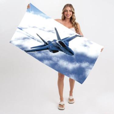 Imagem de Toalha de Praia - Jato nas Nuvens Aeromodelismo - Texmil