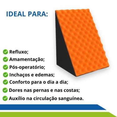 Imagem de Travesseiro Anatômico Pós-Cirúrgico Encosto Triangular Amamentação Aca