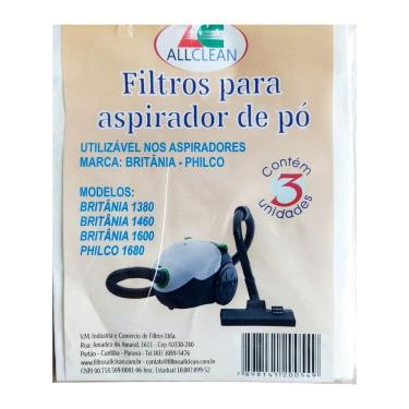 Imagem de Filtro Descartável Para Aspirador Britânia 1380/1460/1600 Philco 1680